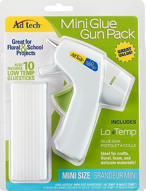 AdTech Floral Mini High Temp Hot Glue Gun with Glue Sticks, Combo Pack  (05660) 