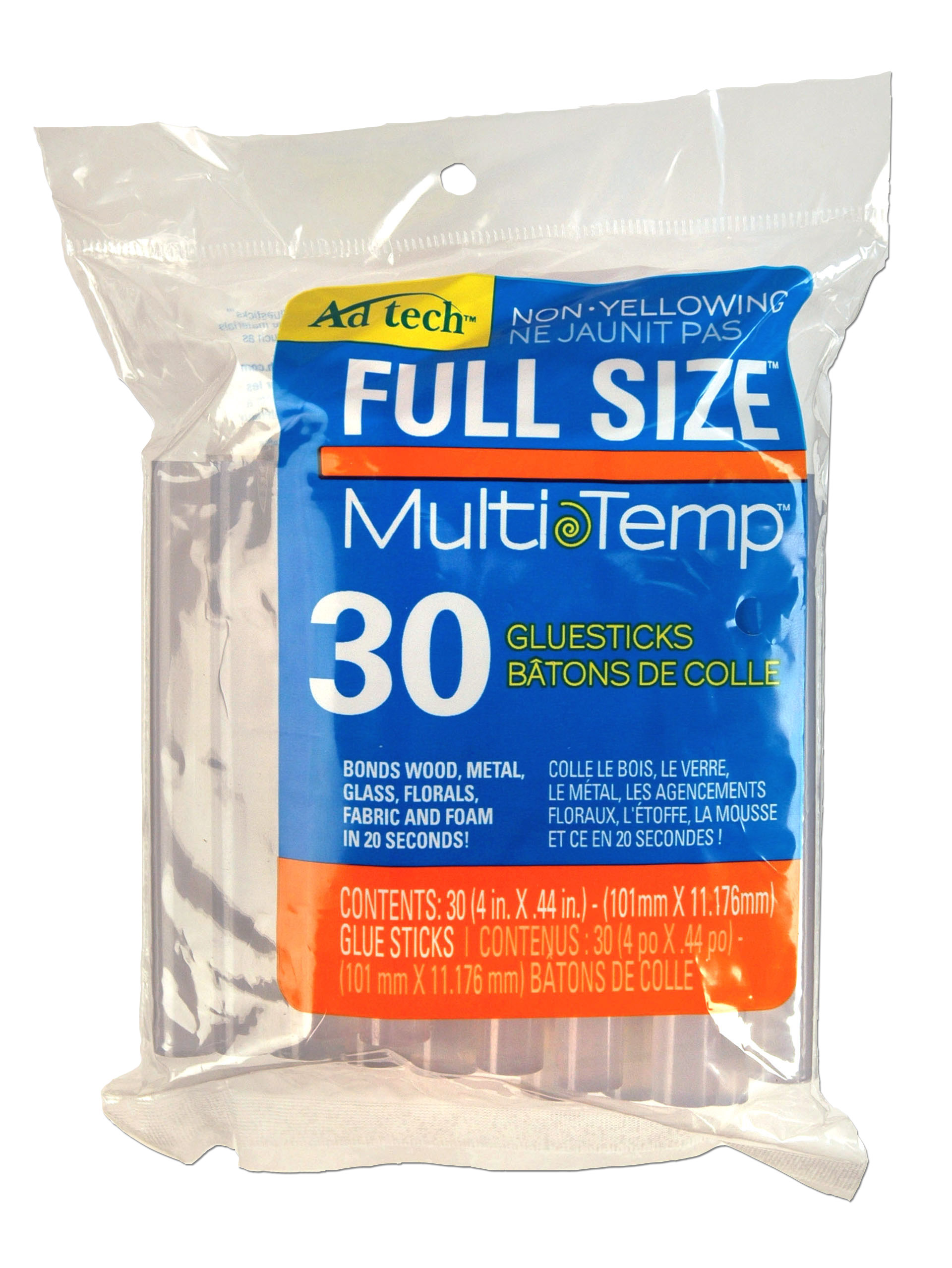 220-14ZIP30 Adhesive Technologies Multi-Temp Full-Size Glue, 4-Inch,  30-Pack - Adhesive Technologies